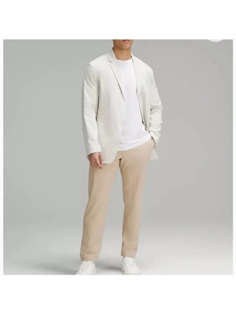 Lululemon  Mens ABC Classic-Fit 5Pkt Pant 34X31 Beige Khaki Warpstreme Preppy